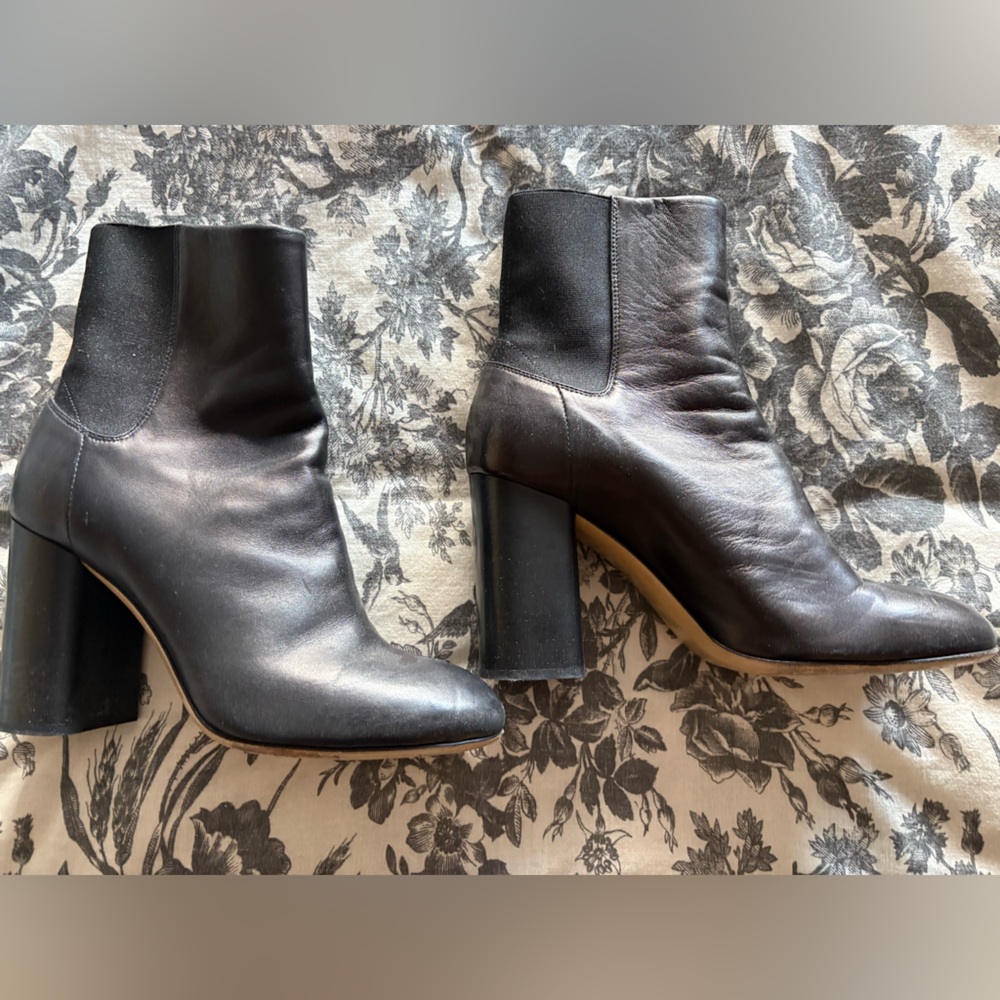 RAG AND BONE ankle leather 3.5 inch heel boots